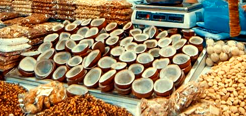 coconut sold at supermarket and grocery stores