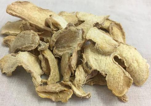 Sliced and Dried ginger